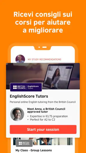 British Council EnglishScore screenshot