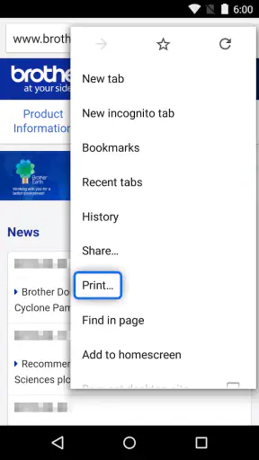 Brother Print Service Plugin screenshot