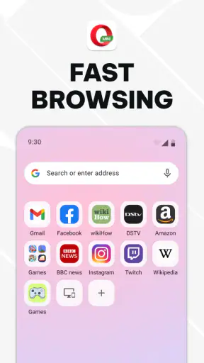Browser Opera Mini screenshot