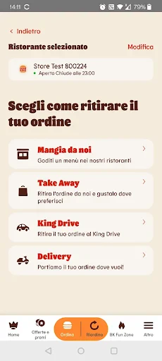 Burger King Italia screenshot