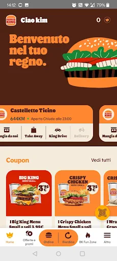 Burger King Italia screenshot