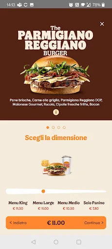 Burger King Italia screenshot