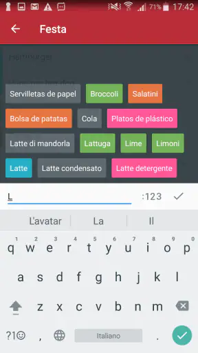 Buy Me a Pie Lista della Spesa screenshot