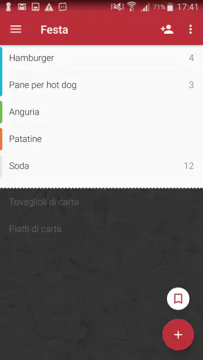 Buy Me a Pie Lista della Spesa screenshot