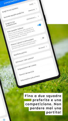 Calcio e TV: Le partite in TV screenshot