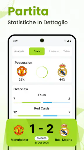 Calcio in diretta - Partite screenshot