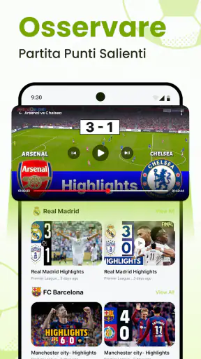 Calcio in diretta - Partite screenshot