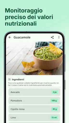 Calcolatrice di ricette screenshot