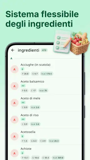 Calcolatrice di ricette screenshot