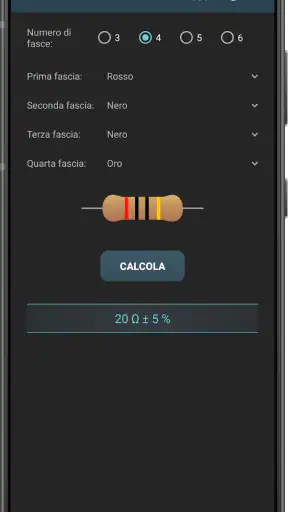 Calcoli Elettrici screenshot