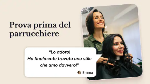 Cambio colore capelli con IA screenshot