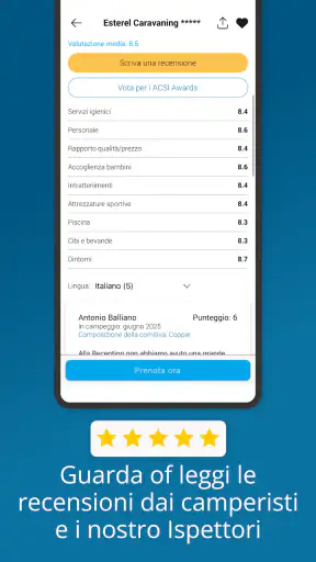 CampingCard ACSI screenshot