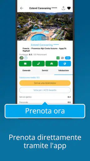 CampingCard ACSI screenshot