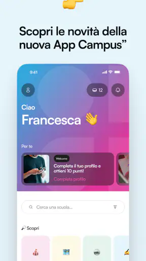 CampusHub - eventi, test&corsi screenshot