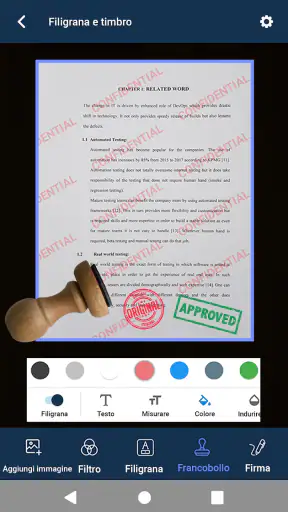 Cancella scanner - Scanner PDF screenshot
