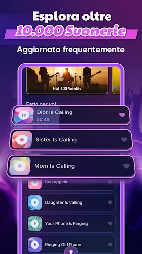 Canzoni per suonerie Android screenshot