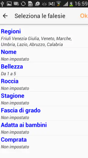 ClimbAdvisor Climbing in Italy screenshot