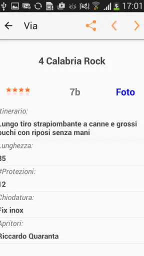 ClimbAdvisor Climbing in Italy screenshot