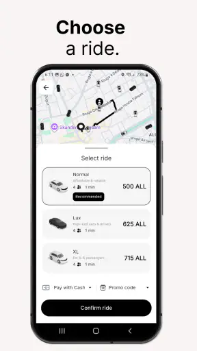 Clust App - Taxi App Albania screenshot