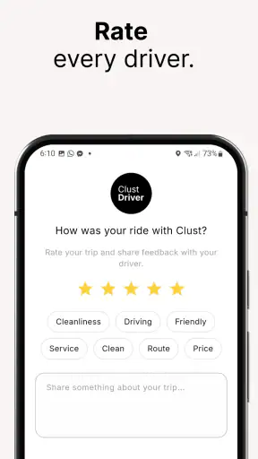 Clust App - Taxi App Albania screenshot