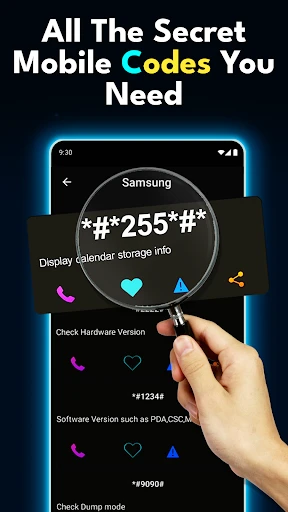 Codici segreti e hack mobili screenshot