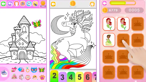 Colora Principesse Glitter screenshot