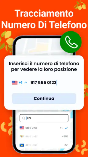Condivisione posizione screenshot