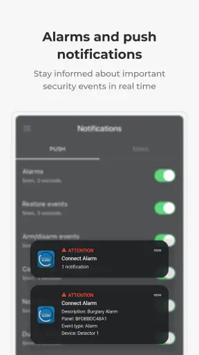 ConnectAlarm screenshot