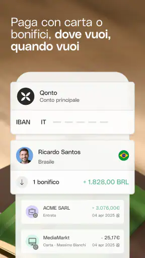 Conto business online screenshot