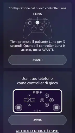 Controller Luna screenshot