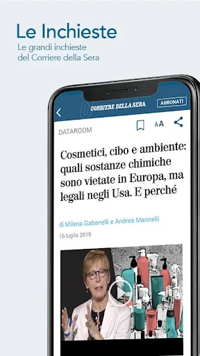Corriere della Sera screenshot