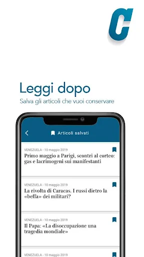 Corriere della Sera screenshot