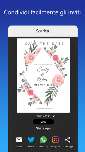 Crea Inviti Compleanno, festa screenshot