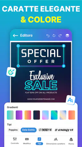 Creare locandine e volantini screenshot