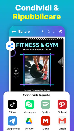 Creare locandine e volantini screenshot