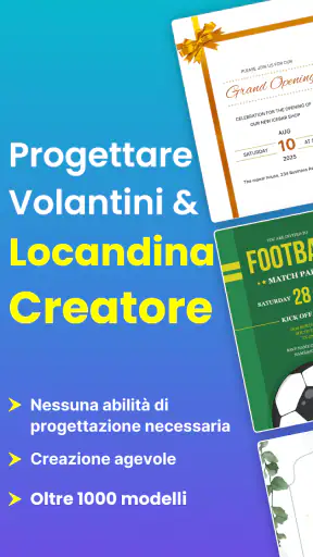 Creare locandine e volantini screenshot