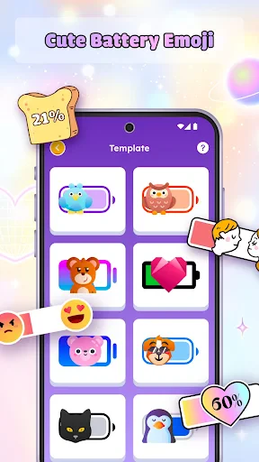 Cute Emoji Battery Widget screenshot