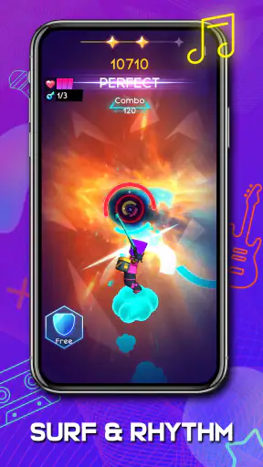 Cyber Surfer:Avventura ritmica screenshot