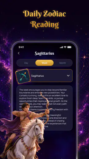 Daily Zodiac & Tarot Spread screenshot