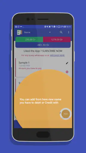 Debit Credit screenshot