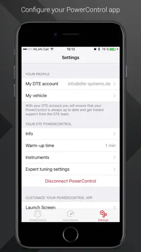 DTE PowerControl screenshot