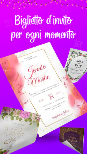 Elegante Invito Carta Creatore screenshot