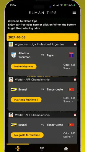 ELMAN CORRECT SCORES screenshot