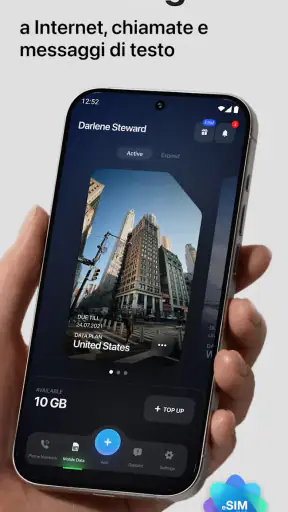 eSIM Plus: SIM Virtuale Mobile screenshot