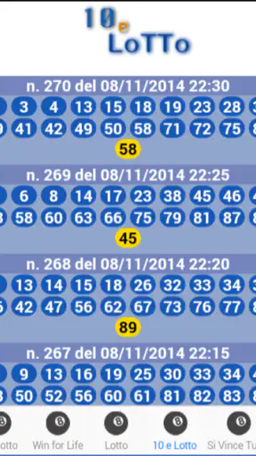 Estrazioni Lotto screenshot