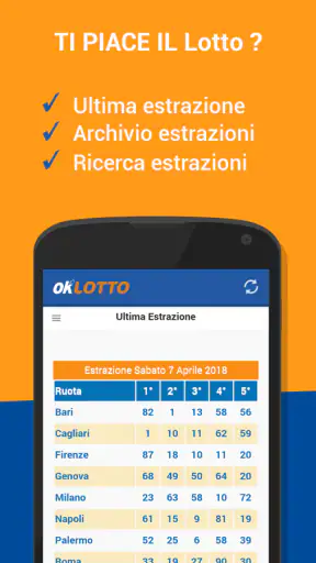 Estrazioni Lotto e 10eLotto screenshot