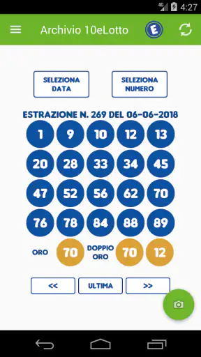Estrazioni Lotto SuperEnalotto screenshot
