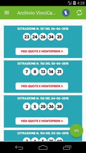 Estrazioni Lotto SuperEnalotto screenshot