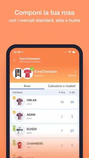 EuroLeghe Fantacalcio ® screenshot