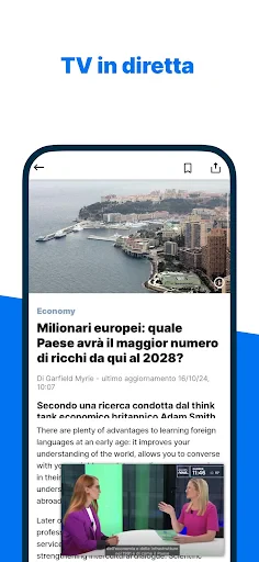 Euronews: Notizie europee 24/7 screenshot